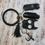 Black Brutus Keychain Bangle Set