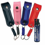 1/2oz Pepper Spray with Leather Holster